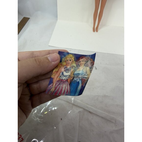 W/ NECKLACE Vintage 1987 Jewel Secrets Barbie Doll #1737 in Silver Mini Dress + - Picture 12 of 14